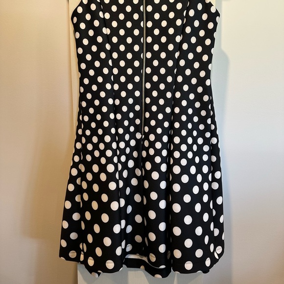 LAURA Black and White Polka Dot Dress - Picture 5 of 5